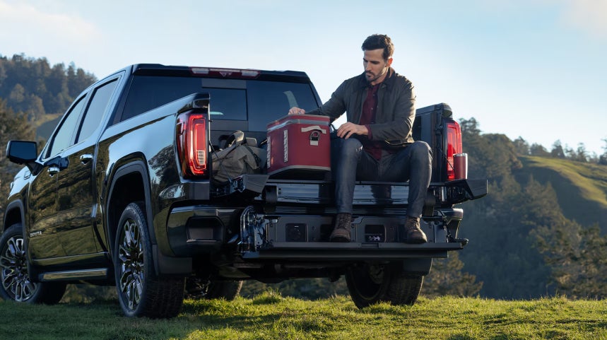 GMC Pickup truck sitting in the back